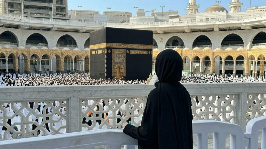 Cheap Hajj Packages 2026 pilgrims performing Tawaf around Kaaba